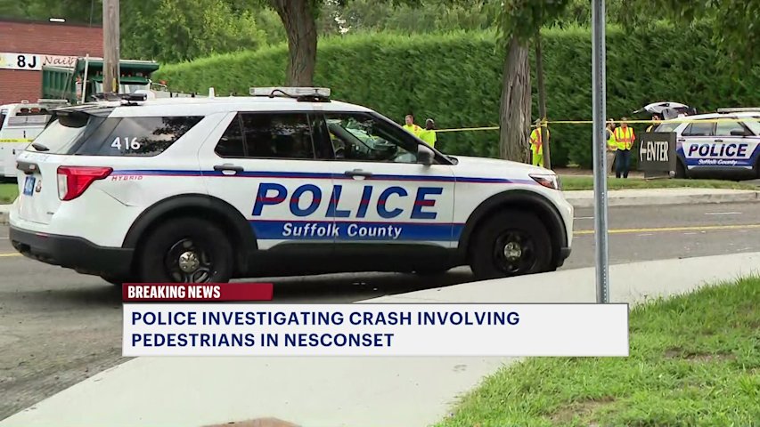 Video thumbnail for Three injured, 1 person in custody after pedestrian-involved crash in Nesconset