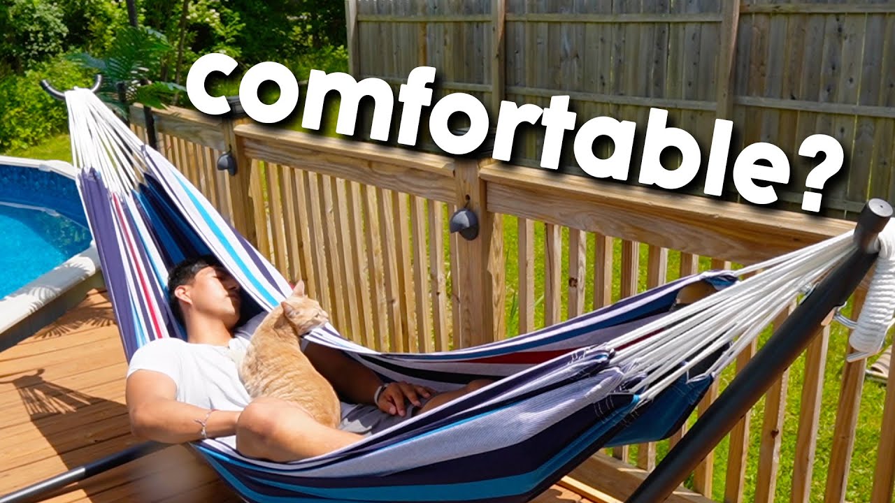 Video thumbnail for Vivere Double Cotton Hammock Assembly and First Impressions