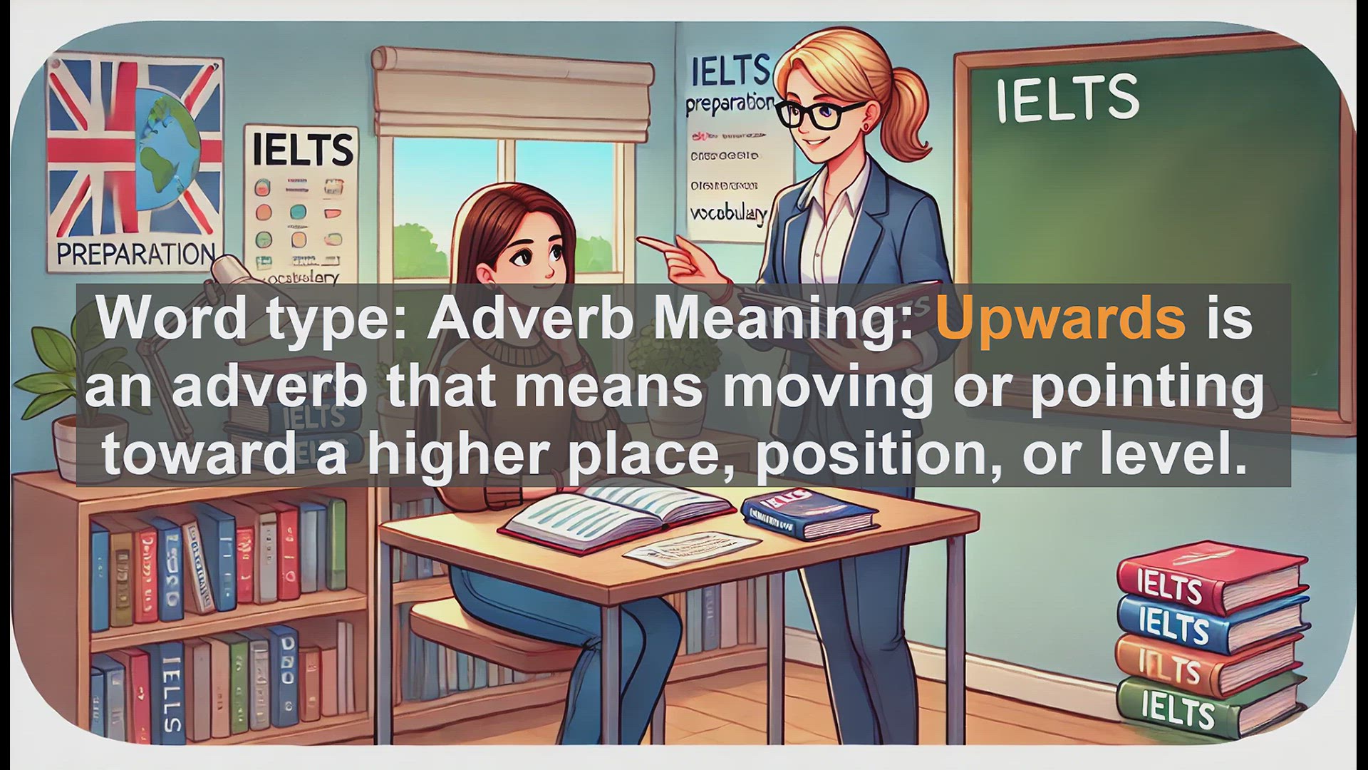 'Video thumbnail for 2500 Must Know IELTS 6.5 Vocabulary - Understanding 'Upwards': Definition, Usage, and Common Mistakes'