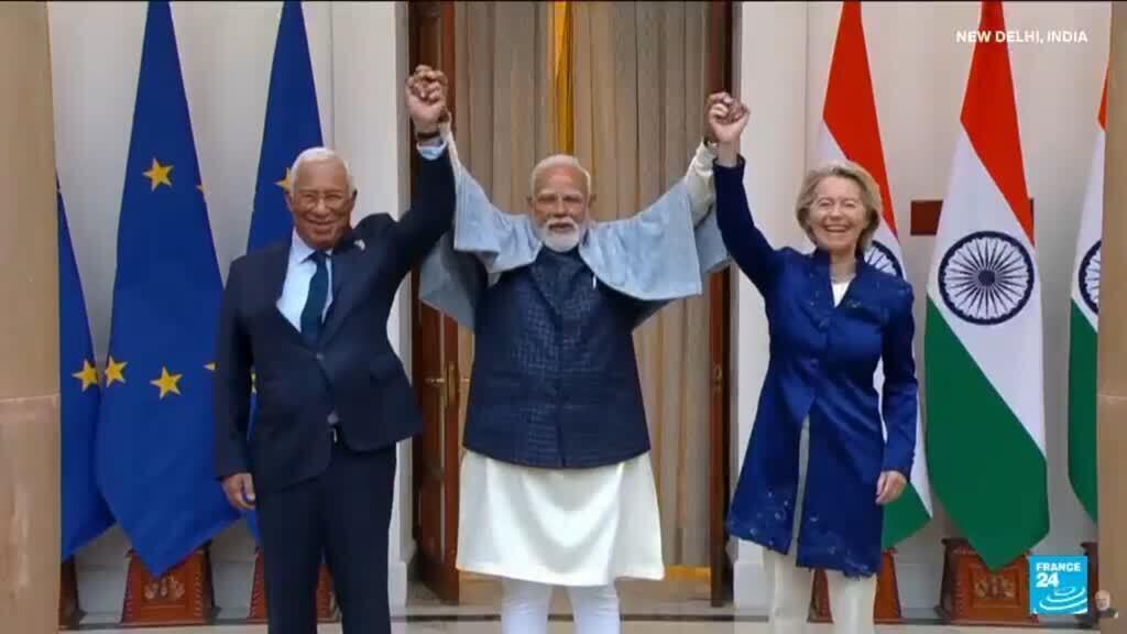 Video thumbnail for 'Mother of all' trade deals signed between India and EU