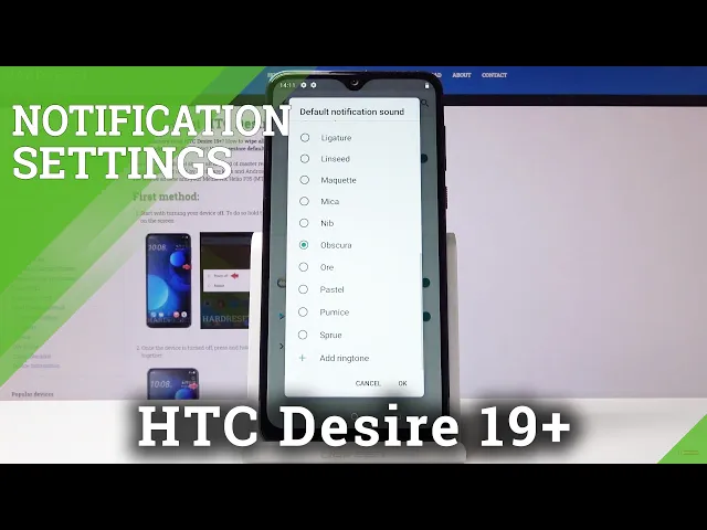 Video thumbnail for How to Set Up Notifications in HTC Desire 19+ | Enable & Disable Alerts