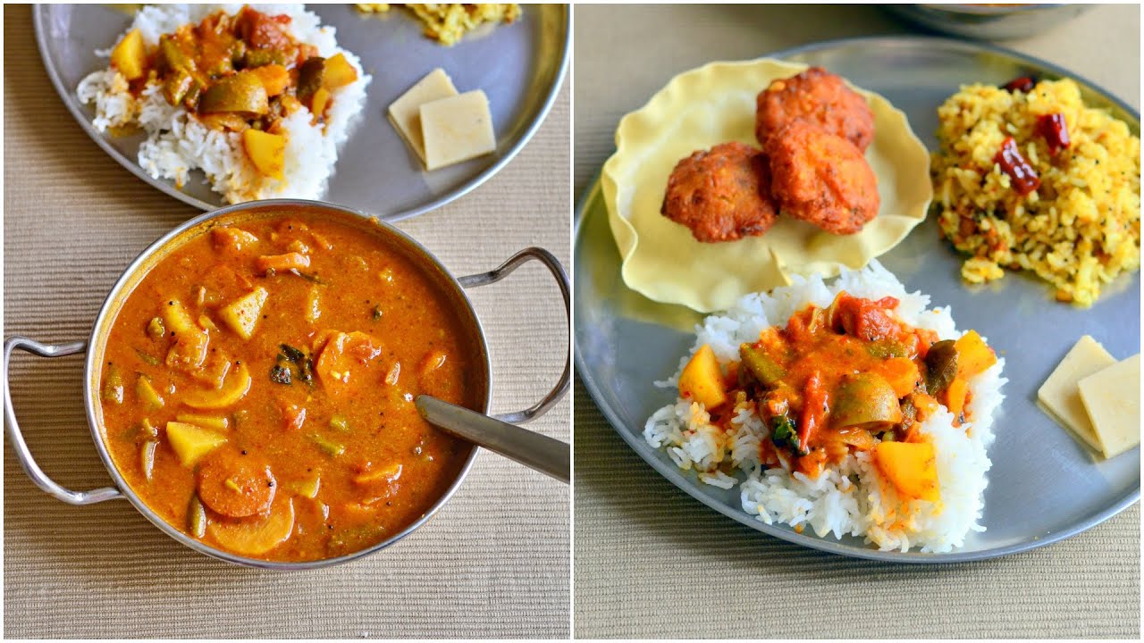 Video thumbnail for Sambar without dal for rice | Vegetable sambar without dal for rice | Arachuvitta sambar without dal