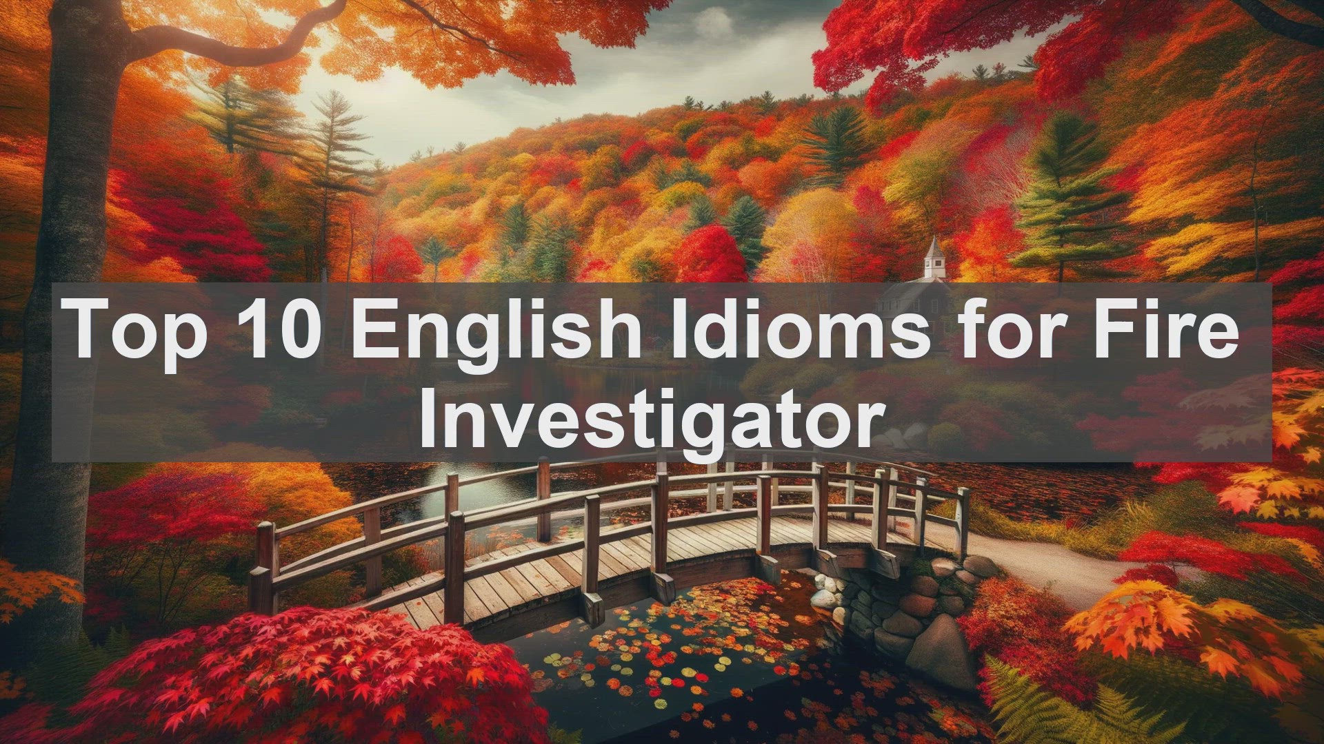 'Video thumbnail for Top 10 English Idioms for Fire Investigator'