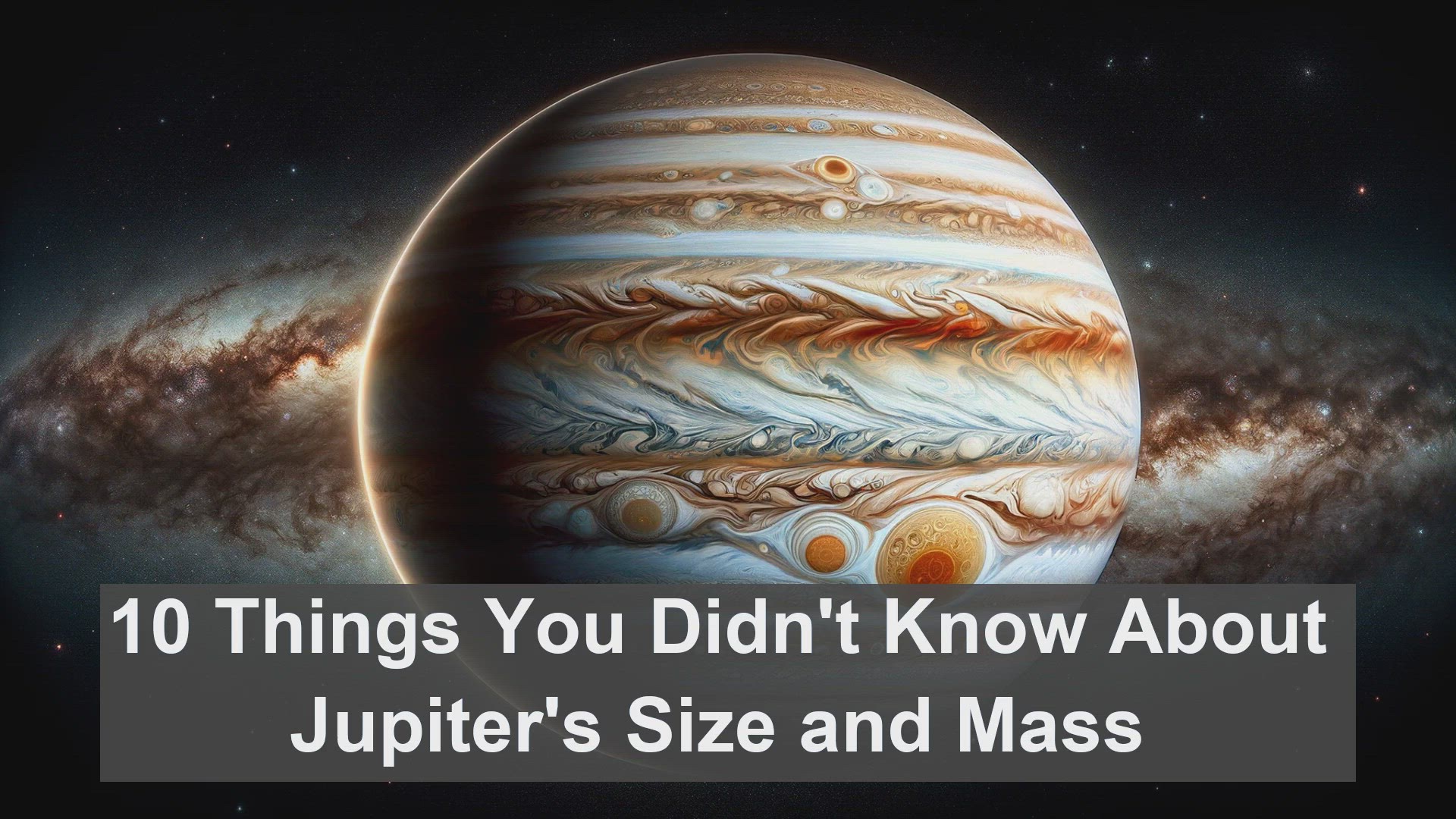 'Video thumbnail for 10 Things You Didn't Know About Jupiter's Size and Mass'