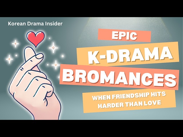 Video thumbnail for Not Romance… Bromance | Epic K Drama Friendships That Hit Harder Than Love #kdrama #kdramabromance