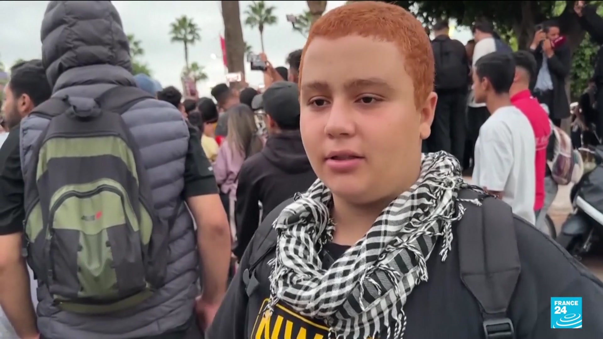 'Video thumbnail for Moroccan youth protest for seventh day in a row'