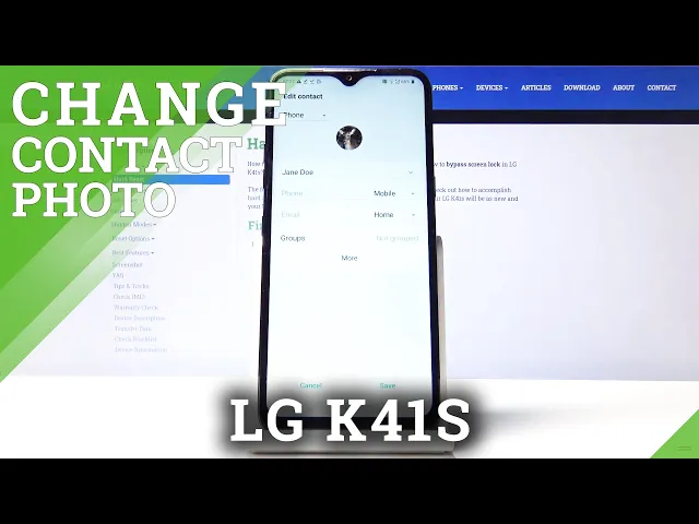 Video thumbnail for How to Add Photo to Contact in LG K41s – Customize Contact List