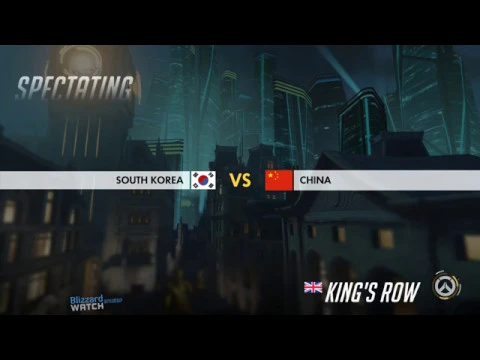 Video thumbnail for Overwatch World Cup Spectator Client VOD Review: South Korea VS China King's Row