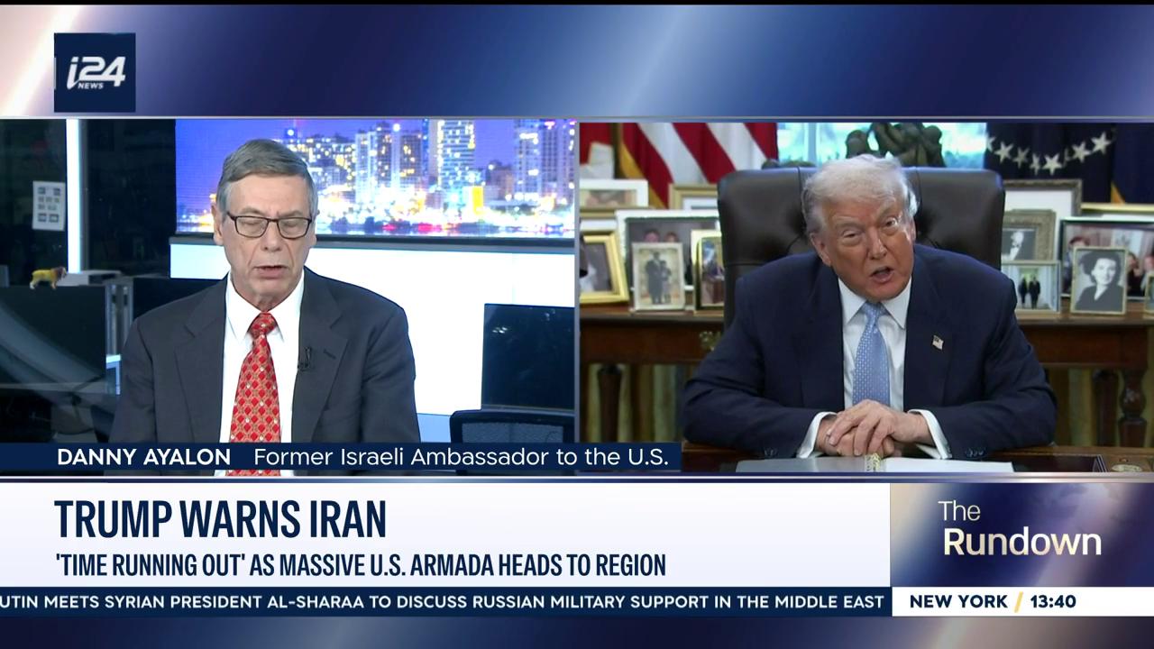 Video thumbnail for Trump warns: 'time is running out' as massive US armada heads to region