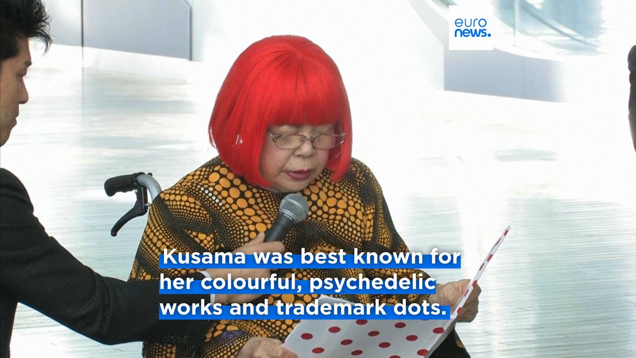 Video thumbnail for Japanese avant-garde artist Yayoi Kusama, famed for her polka dots, dies aged 97