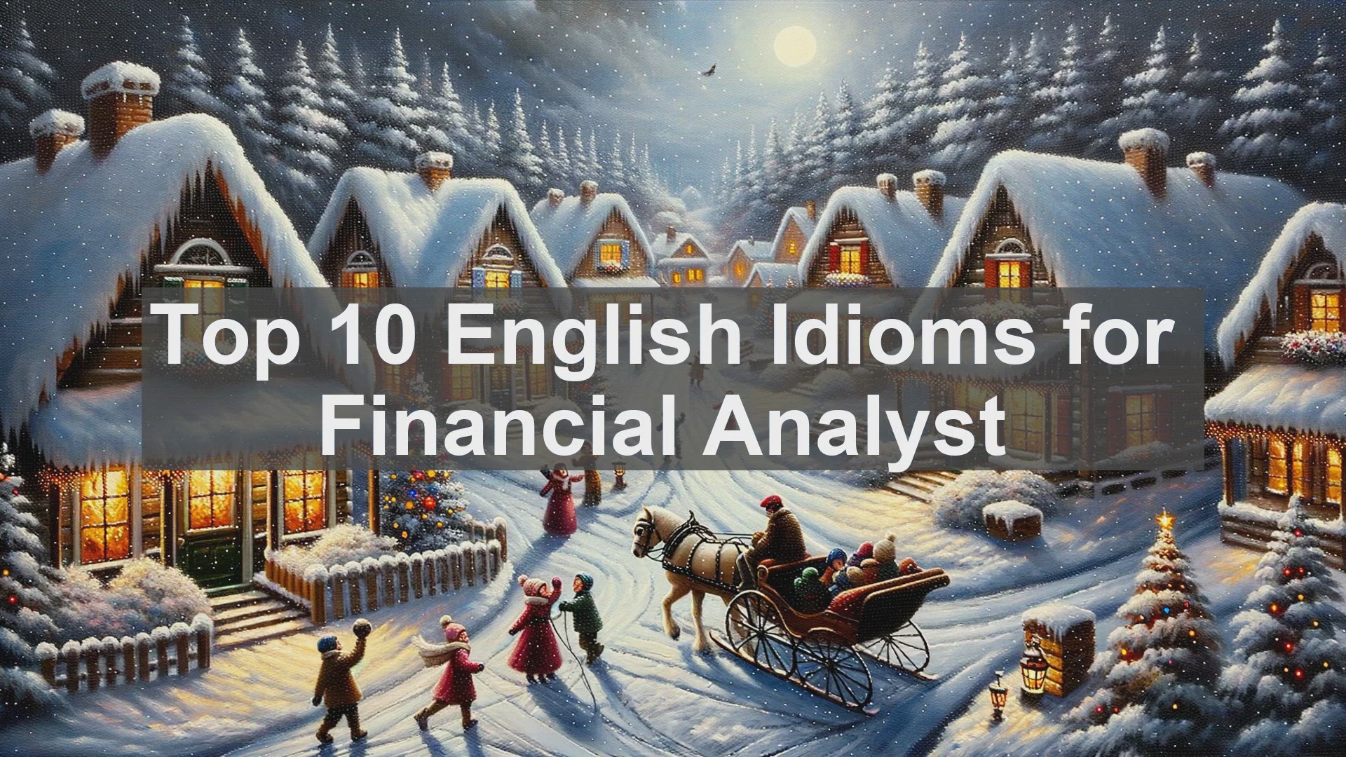 'Video thumbnail for Top 10 English Idioms for Financial Analyst'