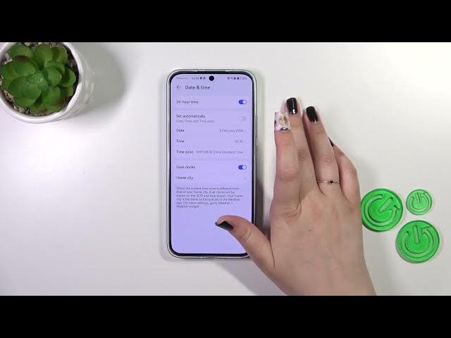 Video thumbnail for Set Up Date & Time on HUAWEI Nova 11 - Time Zone Settings