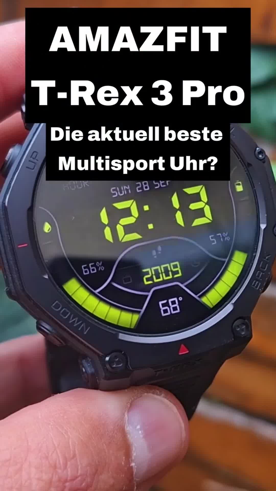 Video thumbnail for Amazfit T Rex 3 Pro - Die beste Multisport Smartwatch_