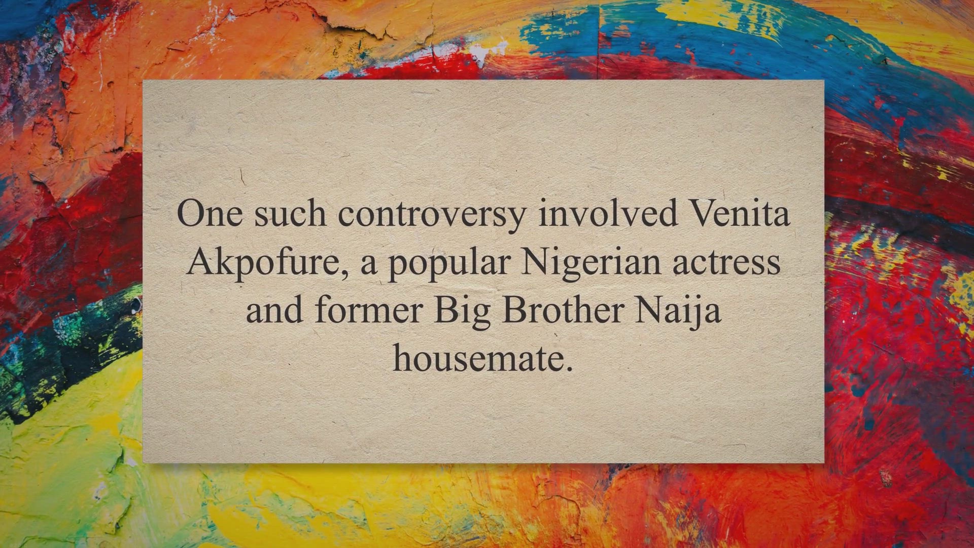 Video thumbnail for Unveiling the TIV Culture: Venita Akpofure's Apology and Journey to Cultural Understanding