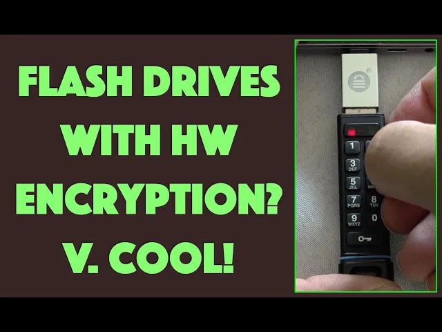 Video thumbnail for SecureDrive SecureUSB BT & SecureUSB KP Encrypted Flash Drives -- DEMO + REVIEW