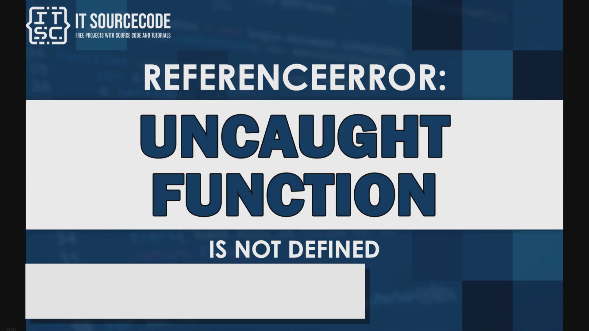 'Video thumbnail for Uncaught referenceerror function is not defined'