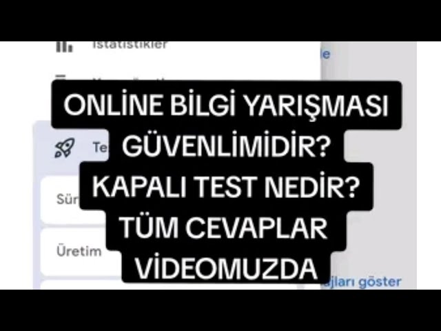 Video thumbnail for Online Bilgi Yarışması Güvenlimidir? Play Store Kapalı Test Nedir? #onlinebilgiyarışması