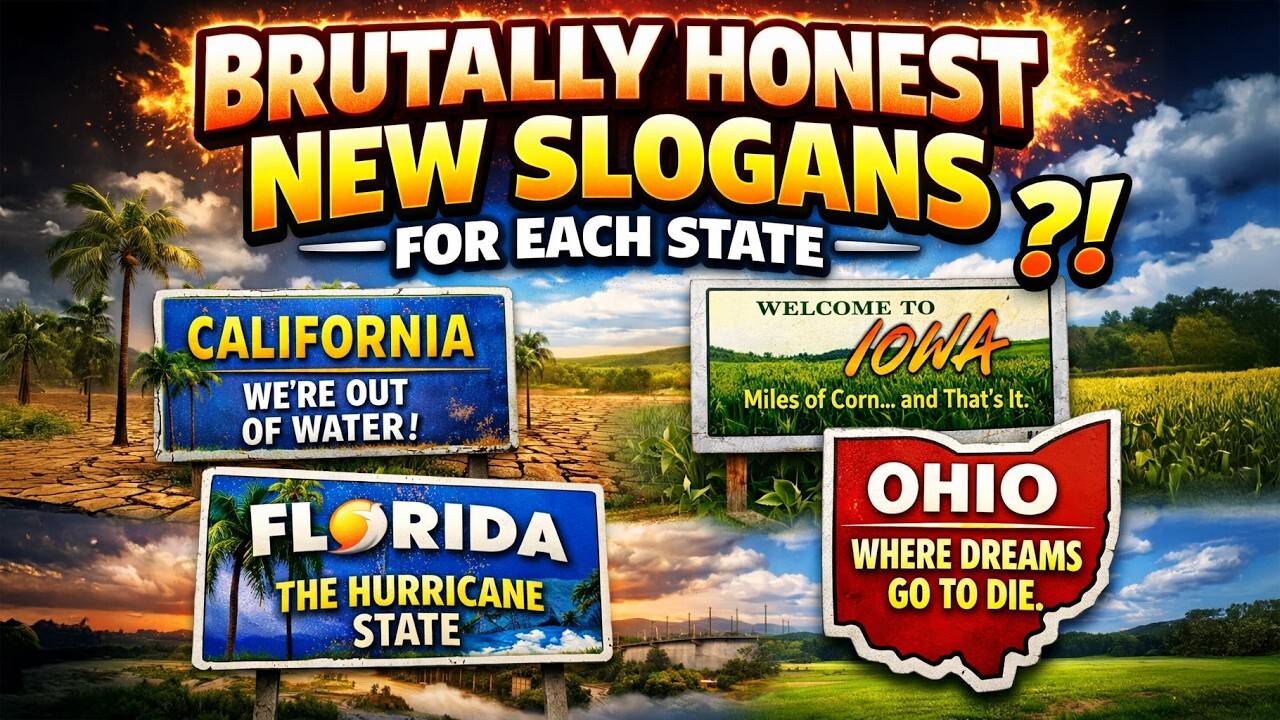 Video thumbnail for Brutally Honest New Slogans for all 50 States