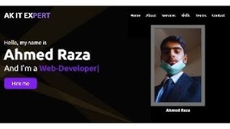 'Video thumbnail for My First Portfolio Website in 2022 || Html CSS javaScript website looks awesome.'