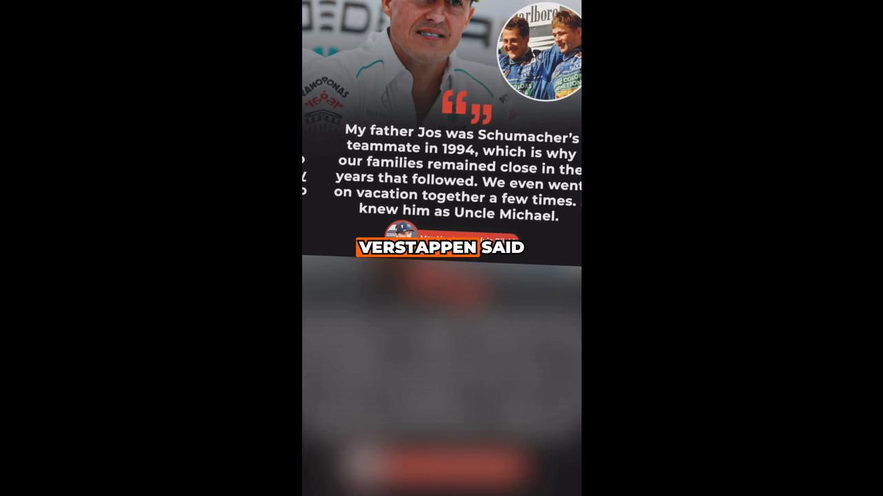 Video thumbnail for How Max Verstappen shares special relationship with Michael Schumacher ❤️
