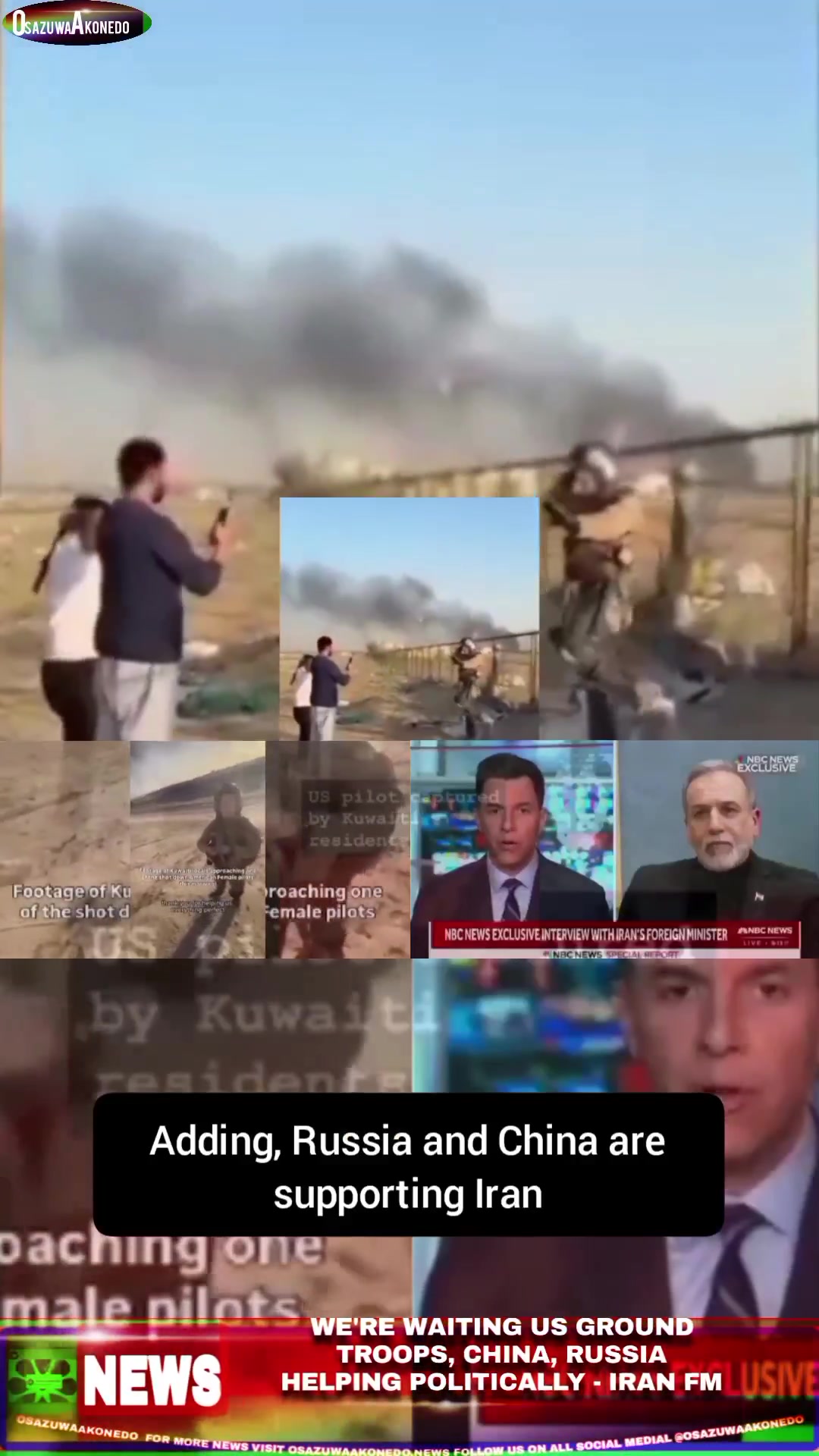 Video thumbnail for We’re Waiting US Ground Troops, China, Russia Helping Politically – Iran FM