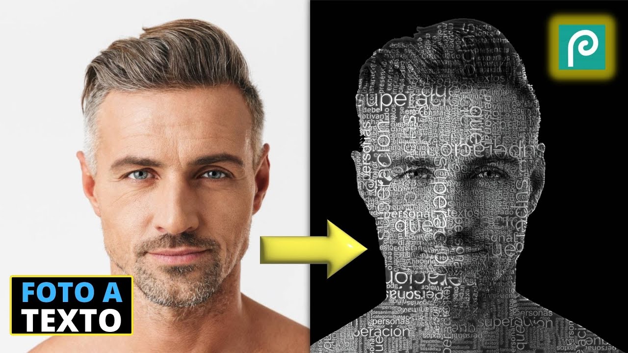Video thumbnail for Tutorial Photopea【RETRATO CON TEXTO】🔥FOTO A TEXTO🔥