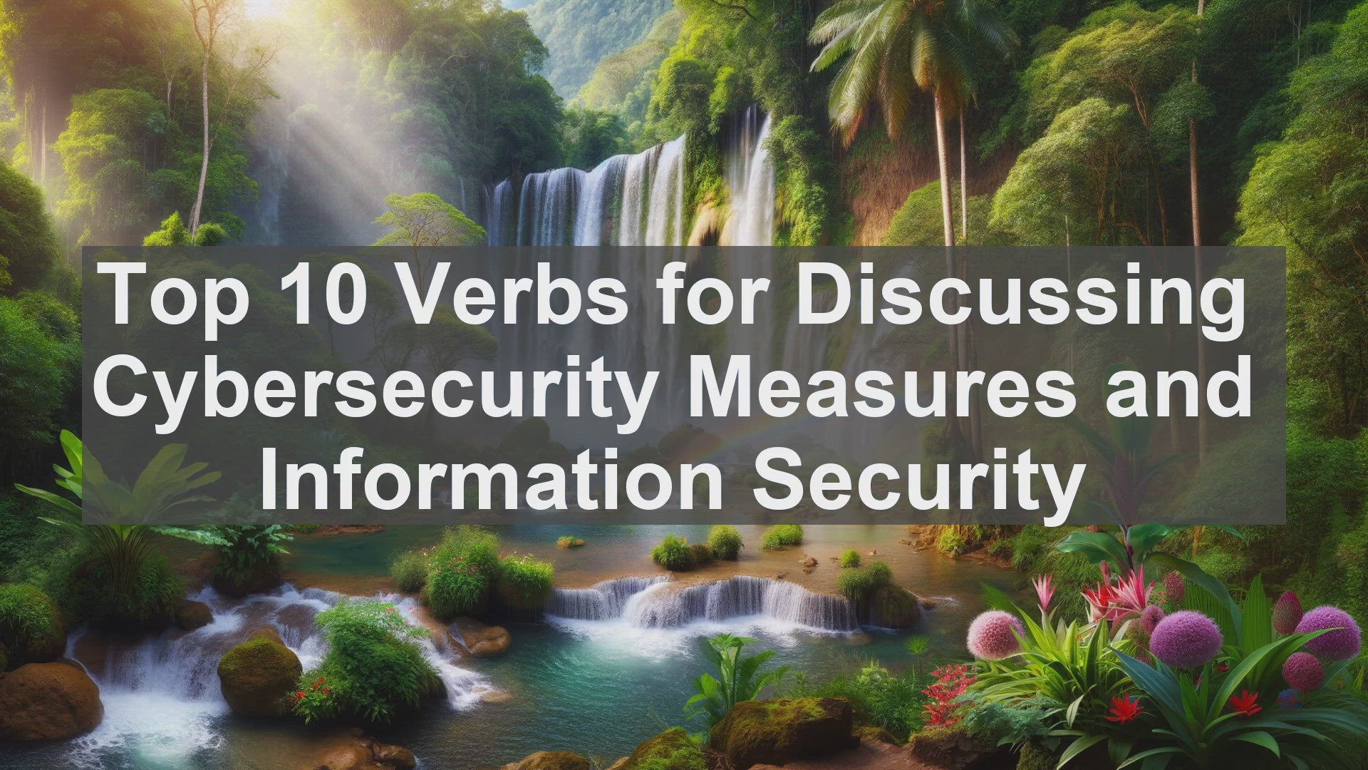 'Video thumbnail for Top 10 Verbs for Discussing Cybersecurity Measures and Information Security'