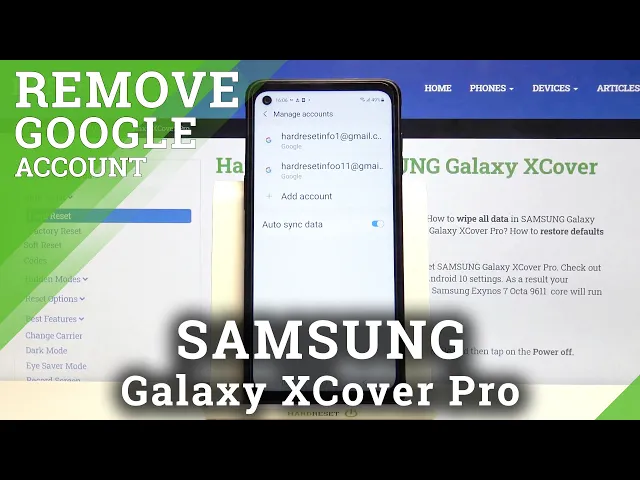 Video thumbnail for SAMSUNG Galaxy XCover Pro and Google Gmail - Logout from Gmail Account