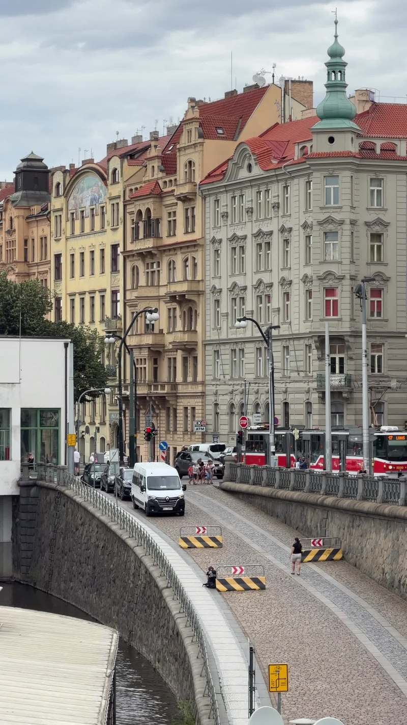 Video thumbnail for Trams and Timeless Streetscapes of Prague in Motion