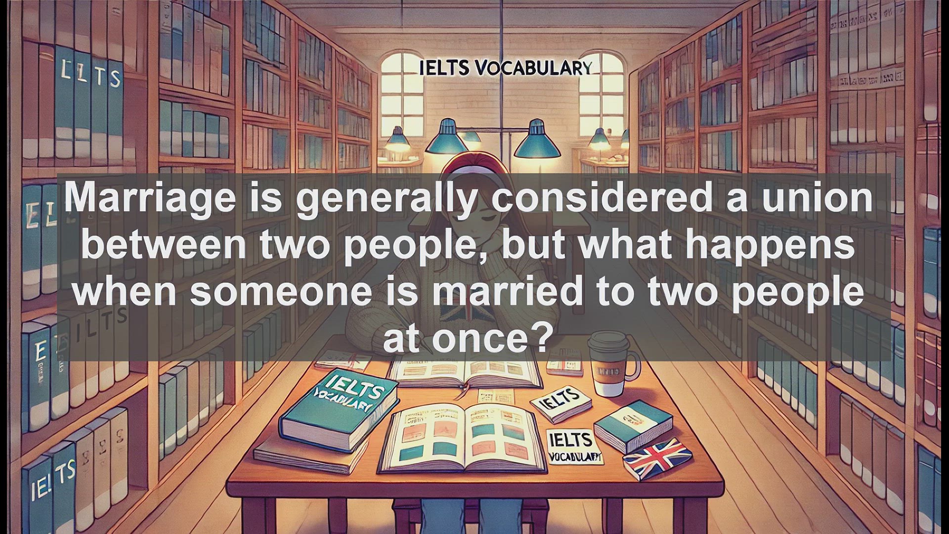 'Video thumbnail for 5000 Must Know IELTS 8.0 Vocabulary - Bigamy: A Key Concept for IELTS Success'