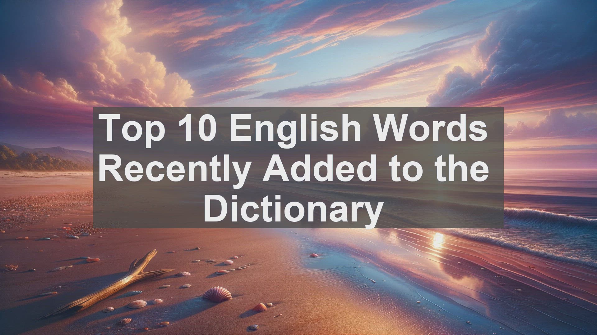 'Video thumbnail for Top 10 English Words Recently Added to the Dictionary'