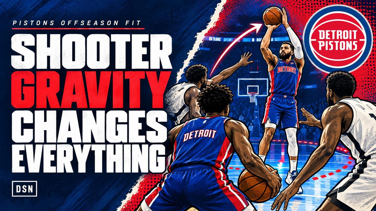 Video thumbnail for The Pistons think added shooting and playoff experience change the offense