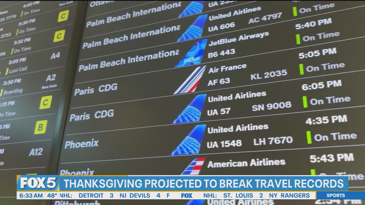 Video thumbnail for Thanksgiving flyers face busiest travel day of the year | LATEST