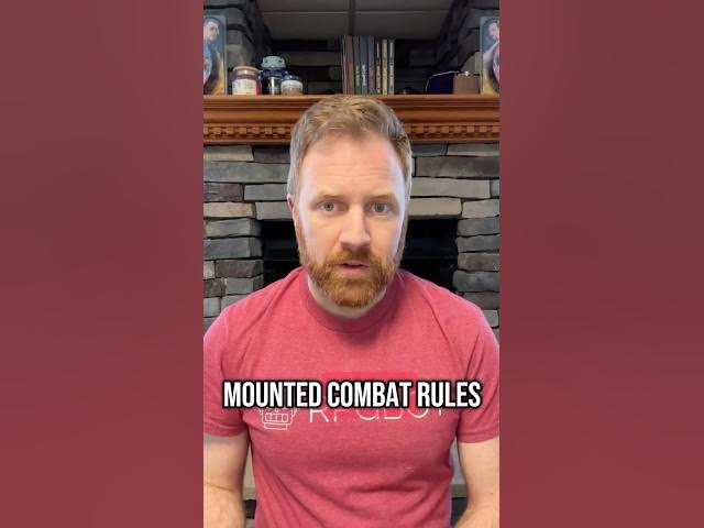 Video thumbnail for #dnd 5e’s mounted combat rules are awful