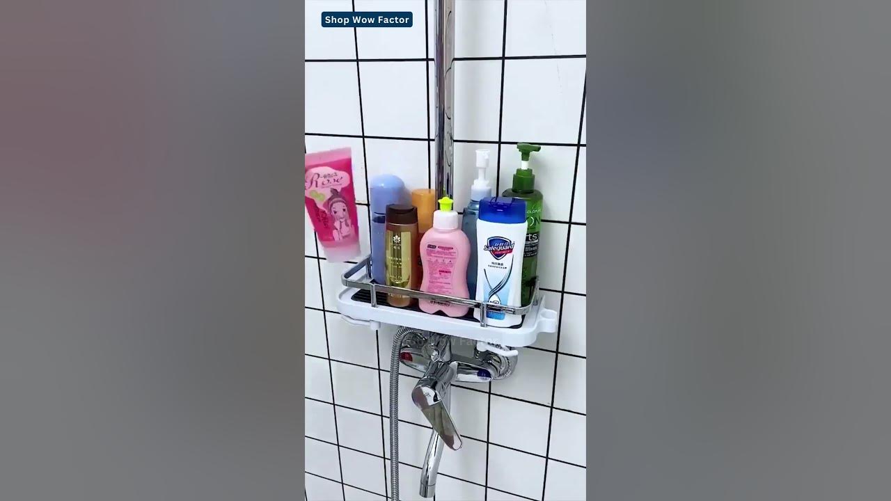 Video thumbnail for Streamlined Shower Storage: Shower Attachment Shelf | Link is in Description | #shopping #shorts