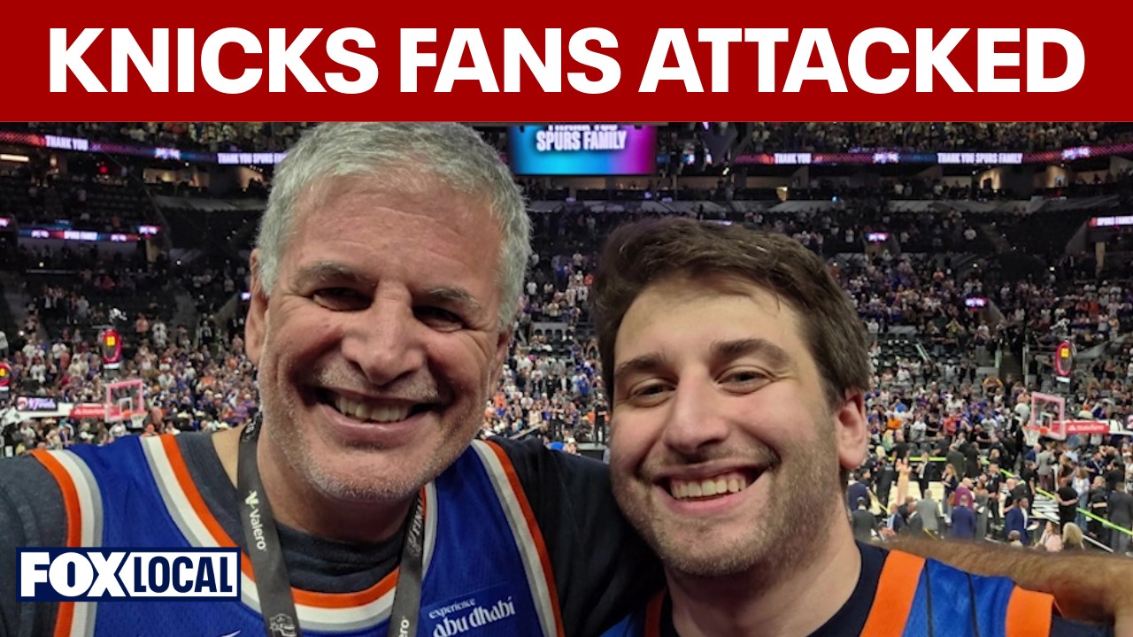 Video thumbnail for Knicks fans attacked after Game 5 in San Antonio