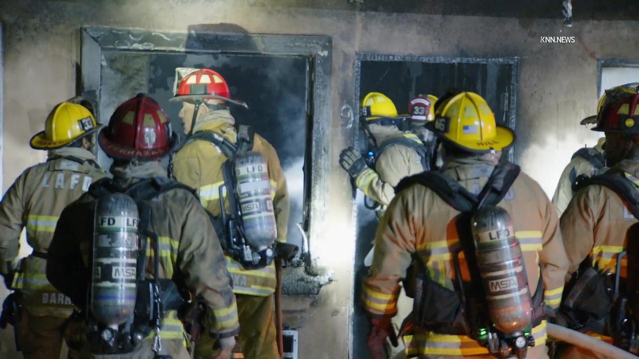 Video thumbnail for US, Los Angeles: Vermont-Slauson Motel Fire.