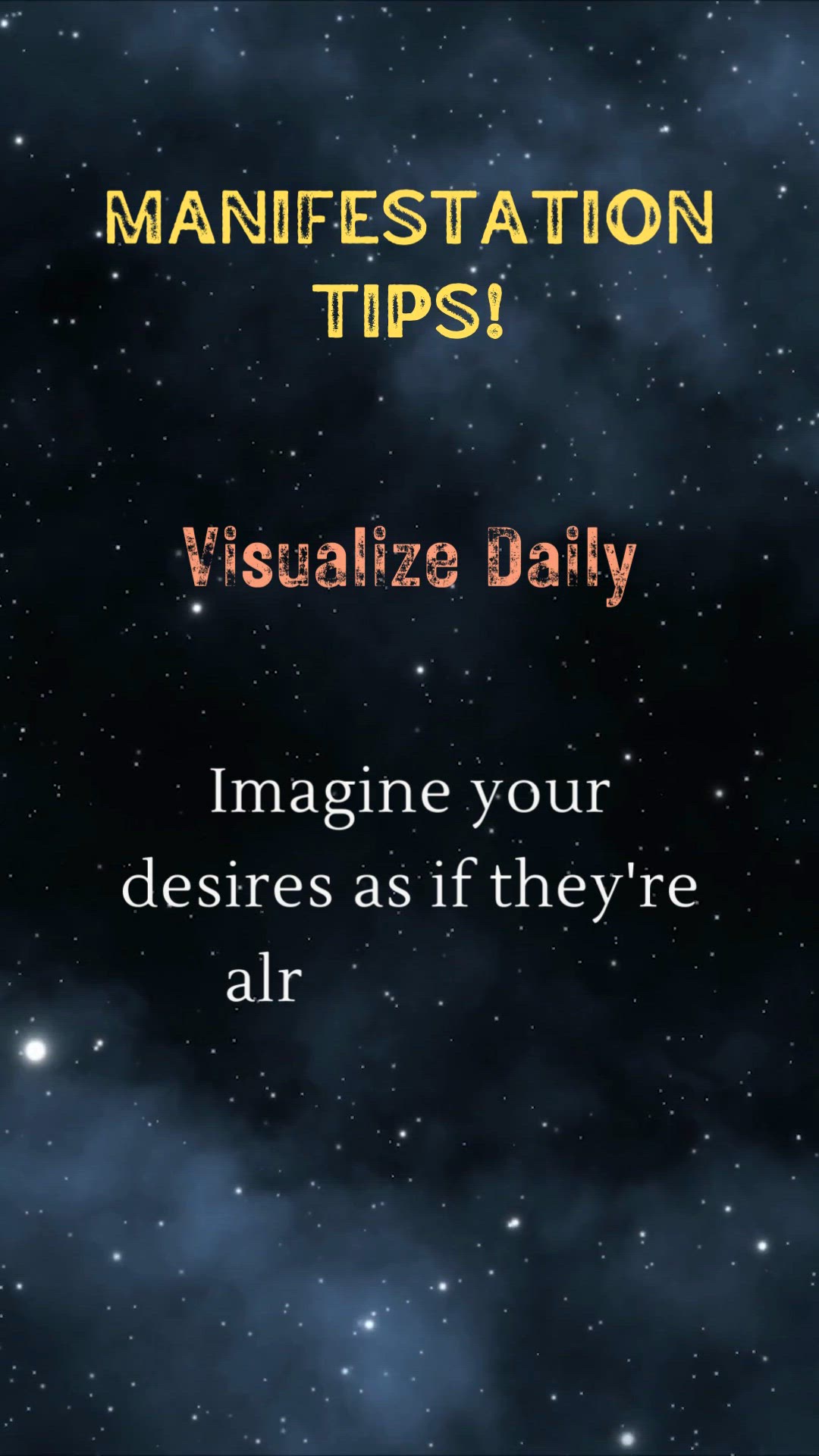 'Video thumbnail for Manifestation Tips!'