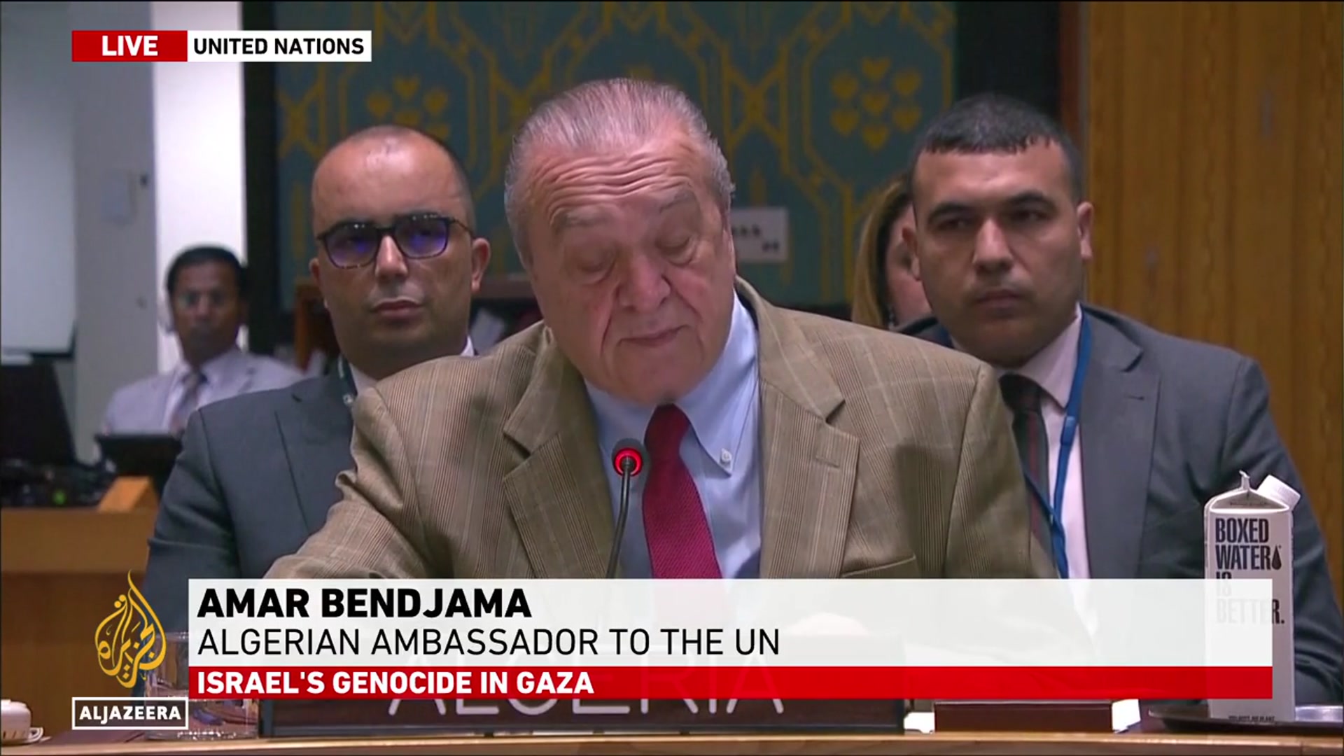 'Video thumbnail for UNSC must sanction ‘enemy of humanity’ for Gaza genocide, urges Algeria's UN envoy'