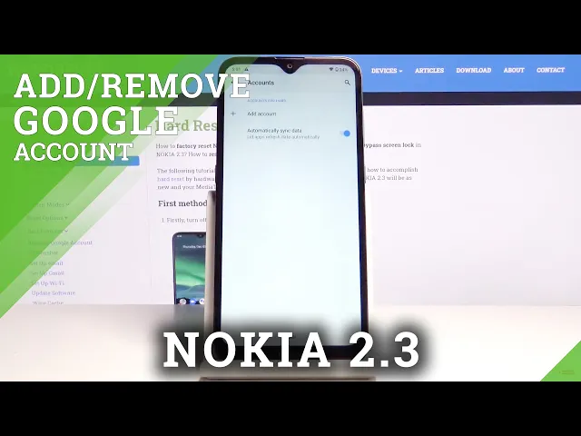 Video thumbnail for Add Google Account on NOKIA 2.3 – Remove Google User