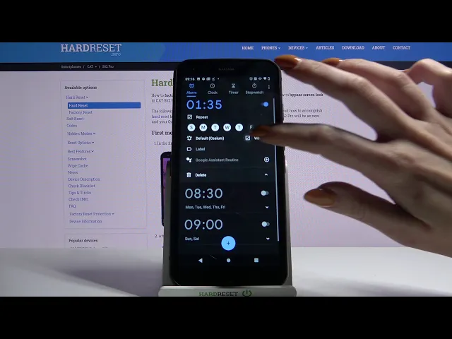 Video thumbnail for Personalize Alarm Clock - CAT S62 Pro Alarm Clock Settings