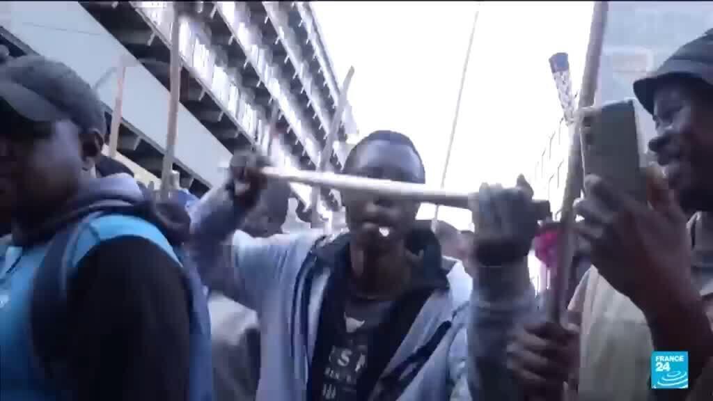 Video thumbnail for Thousands march to demand illegal migrants leave South Africa