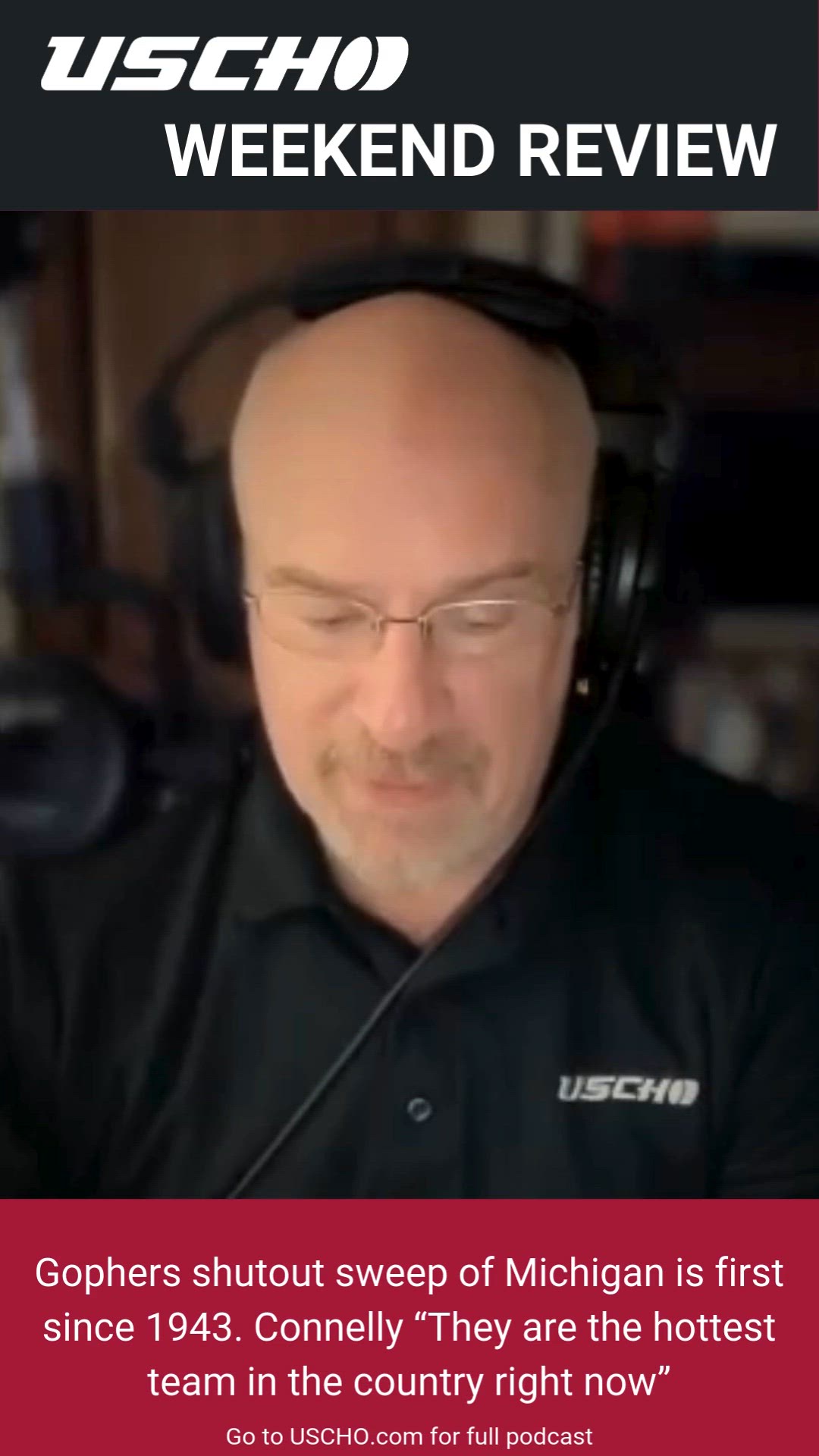 Video thumbnail for Minnesota post shutout sweep vs Michigan for first time since 1943