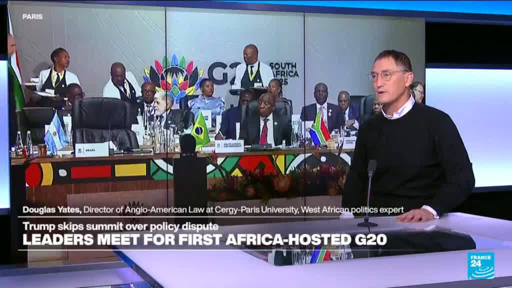 Video thumbnail for Leaders meet for first Africa-hosted G20