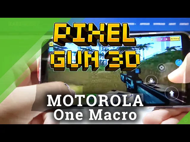 Video thumbnail for Gameplay of Pixel Gun 3D on Motorola One Macro – Mobile Gaming Test