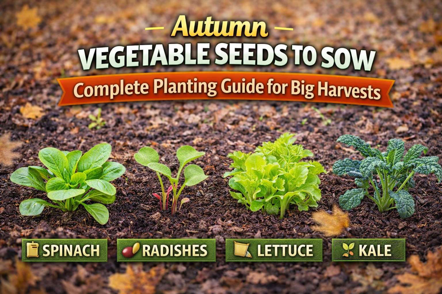 Video thumbnail for Autumn Vegetable Seeds to Sow | Complete Planting Guide for Big Harvests