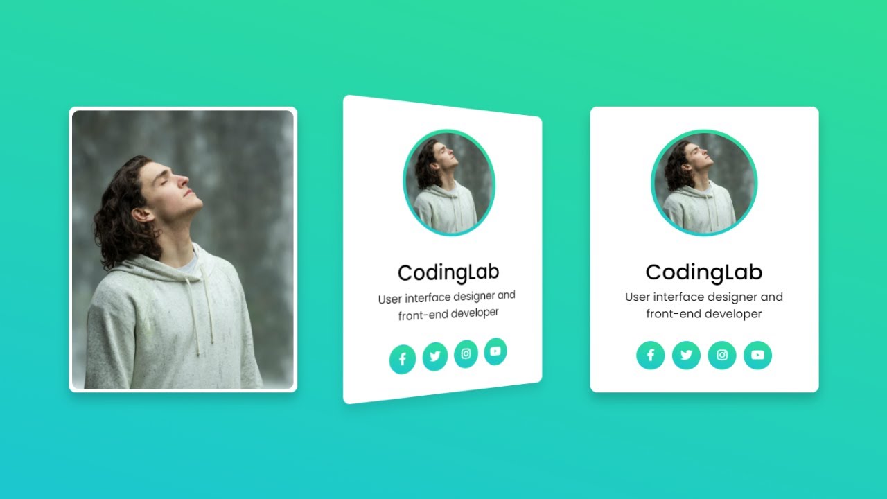 'Video thumbnail for 3D Flip Card on Hover using only HTML & CSS'