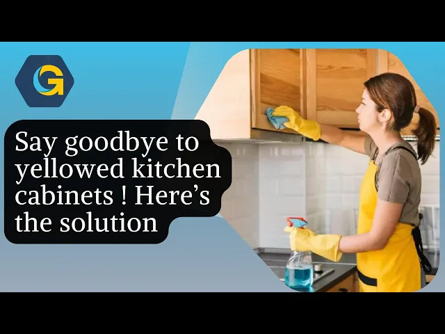 Video thumbnail for Say goodbye to yellowed kitchen cabinets ! Here’s the solution