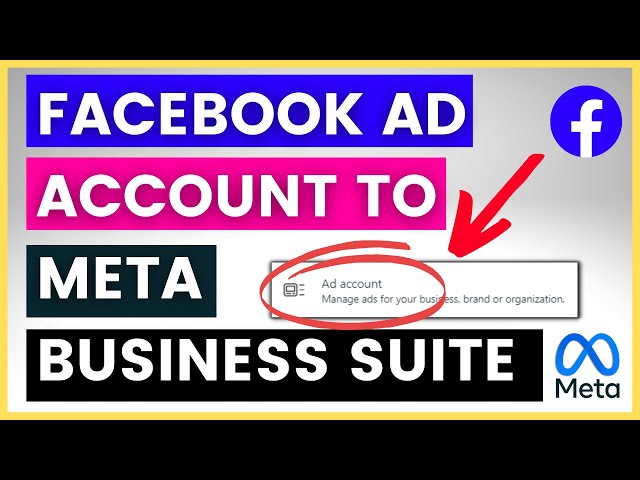 Video thumbnail for How to Add Facebook Ad Account To Meta Business Suite? [in 2025]
