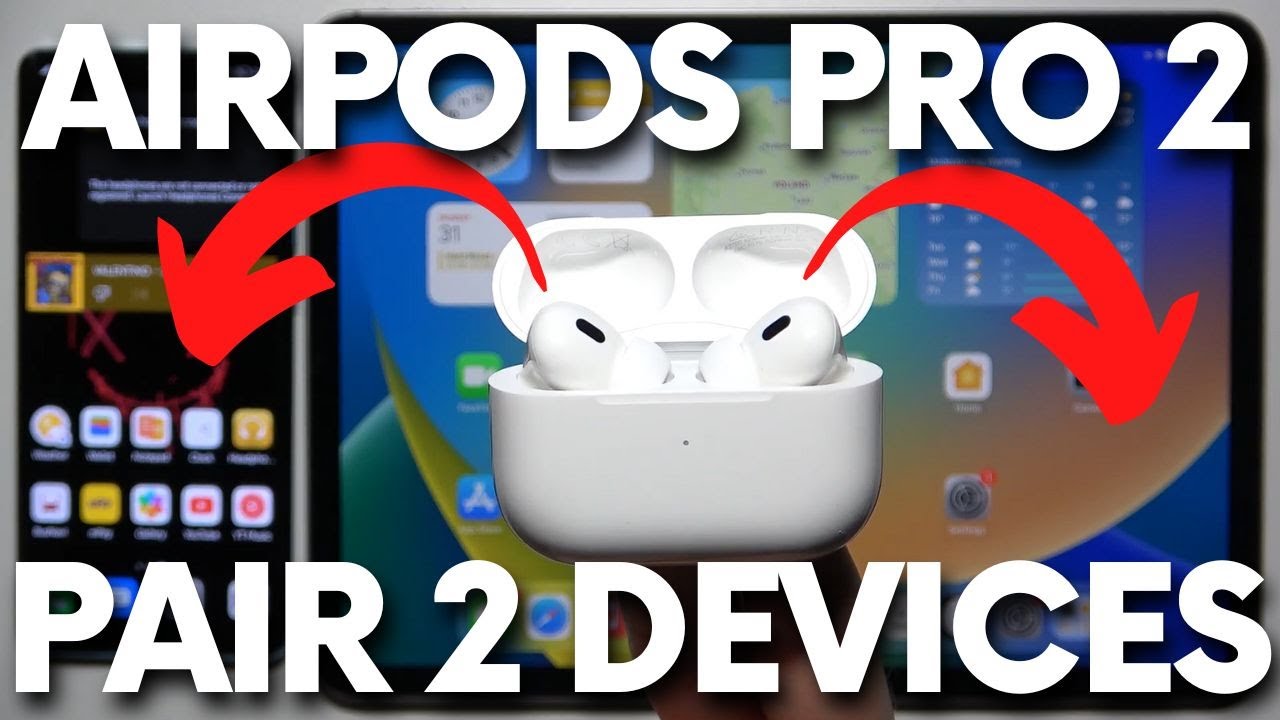 Video thumbnail for How to Pair AirPods Pro 2 with 2 Devices - AirPods Pro 2022 Multiple Devices Connection